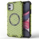 Coque Techsuit HoneyComb Shield MagSafe pour iPhone 11 - Lime Green