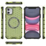 Coque Techsuit HoneyComb Shield MagSafe pour iPhone 11 - Lime Green – Image 4