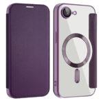Étui portefeuille Techsuit SmartMag Book Case pour iPhone 16e - Purple – Image 2