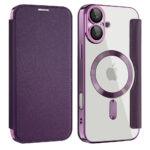 Étui portefeuille Techsuit SmartMag Book Case pour iPhone 16 - Purple – Image 2