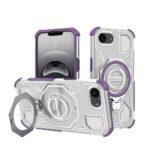 Coque Techsuit Carbon Shield PRO pour iPhone 16e - Purple Transparent