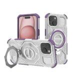 Coque Techsuit Carbon Shield PRO pour iPhone 15 - Purple Transparent