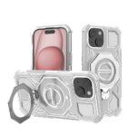 Coque Techsuit Carbon Shield PRO pour iPhone 15 - White Transparent