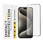 Protection d'écran Techsuit ESD Glass pour iPhone 15 Pro Max - Black
