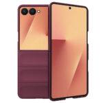Coque Techsuit Magic Shield pour Samsung Galaxy Z Flip7 - Bordeaux