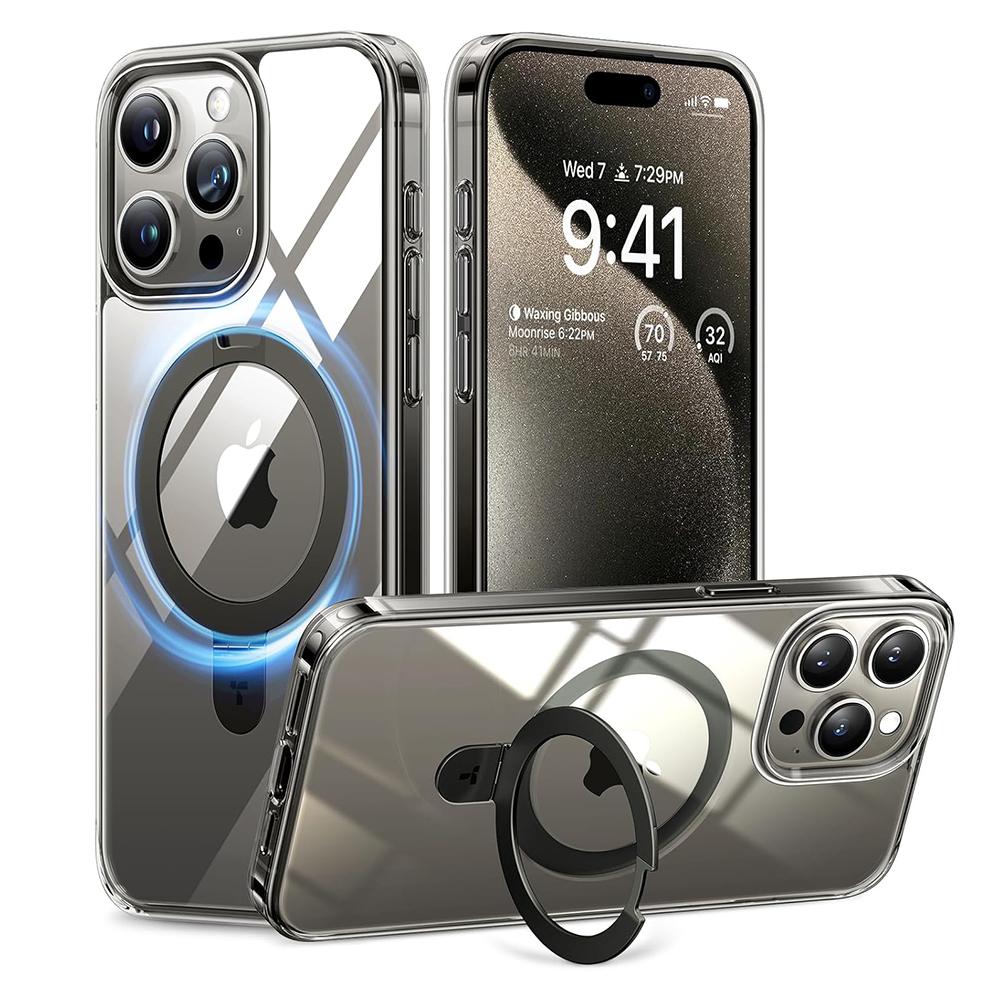 2469127 Coque Torras Ostand MagSafe Series pour iPhone 15 Pro Max - Clear – Image 1