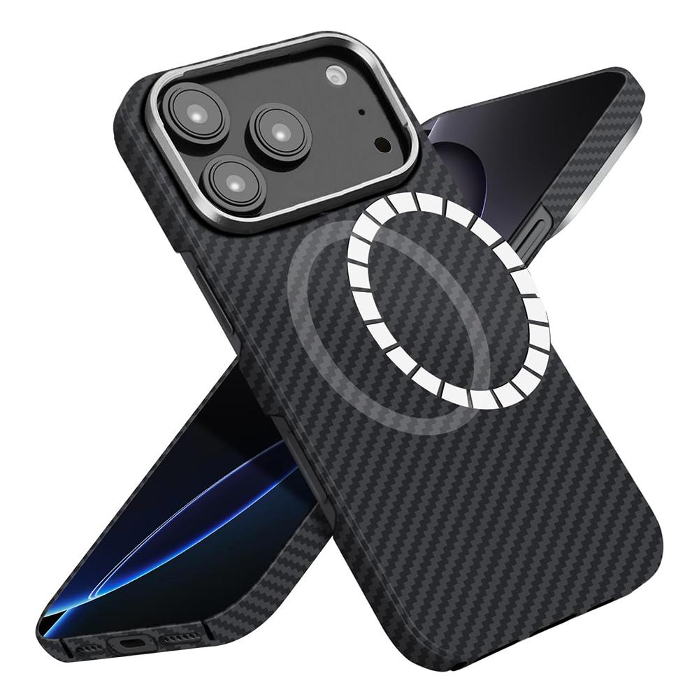 2469997 Coque Techsuit Aramid Fiber MagSafe pour iPhone 17 Pro Max - Black – Image 1