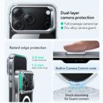 Coque MagSafe ESR Classic Hybrid HaloLock Kickstand pour iPhone 17 Pro Max - Clear – Image 4