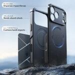 Coque renforcée ESR Cyber Halolock MagSafe pour iPhone 17 Pro - Black – Image 5