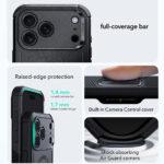 Coque renforcée ESR Cyber Halolock MagSafe pour iPhone 17 Pro Max - Black – Image 6
