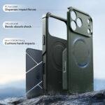 Coque renforcée ESR Cyber Halolock MagSafe pour iPhone 17 Pro Max - Green – Image 3