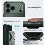 Coque renforcée ESR Cyber Halolock MagSafe pour iPhone 17 Pro - Green – Image 4