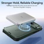 Coque renforcée ESR Cyber Halolock MagSafe pour iPhone 17 Pro - Green – Image 6