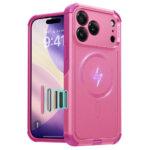 Coque renforcée ESR Cyber Halolock MagSafe pour iPhone 17 Pro - Pink