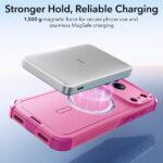 Coque renforcée ESR Cyber Halolock MagSafe pour iPhone 17 Pro - Pink – Image 5