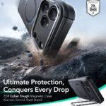 Coque renforcée ESR Cyber Armor Kickstand MagSafe pour iPhone 17 Pro - Black – Image 2