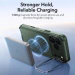 Coque renforcée ESR Cyber Armor Kickstand MagSafe pour iPhone 17 Pro - Green – Image 6