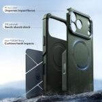 Coque renforcée ESR Cyber Armor Kickstand MagSafe pour iPhone 17 Pro Max - Green – Image 3