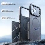 Coque renforcée ESR Cyber Armor Kickstand MagSafe pour iPhone 17 Pro Max - Grey – Image 4