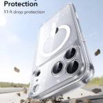 Coque MagSafe ESR Classic Hybrid HaloLock pour iPhone 17 Pro Max - Clear Shimmer – Image 4