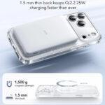 Coque MagSafe ESR Classic Hybrid HaloLock pour iPhone 17 Pro - Clear Shimmer – Image 3
