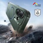 Coque renforcée ESR Cyber Halolock MagSafe pour iPhone 17 - Green – Image 2