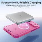 Coque renforcée ESR Cyber Halolock MagSafe pour iPhone Air - Pink – Image 5