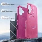 Coque renforcée ESR Cyber Halolock MagSafe pour iPhone 17 - Pink – Image 3