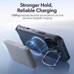 Coque renforcée ESR Cyber Armor Kickstand MagSafe pour iPhone 17 - Black – Image 6