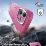 Coque renforcée ESR Cyber Armor Kickstand MagSafe pour iPhone 17 - Pink – Image 2