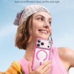 Coque MagSafe ESR Classic Hybrid HaloLock Kickstand pour iPhone 17 Pro - Frosted Pink – Image 6