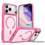 Coque MagSafe ESR Classic Hybrid HaloLock Kickstand pour iPhone 17 Pro Max - Frosted Pink
