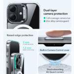 Coque MagSafe ESR Classic Hybrid HaloLock Kickstand pour iPhone 17 - Clear – Image 3
