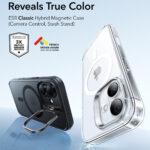 Coque MagSafe ESR Classic Hybrid HaloLock Kickstand pour iPhone 17 - Frosted Black – Image 4