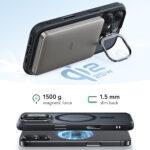 Coque MagSafe ESR Classic Hybrid HaloLock Kickstand pour iPhone 17 - Frosted Black – Image 2