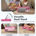 Coque MagSafe ESR Classic Hybrid HaloLock Kickstand pour iPhone 17 - Frosted Pink – Image 4