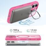 Coque MagSafe ESR Classic Hybrid HaloLock Kickstand pour iPhone 17 - Frosted Pink – Image 6