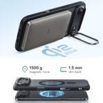 Coque MagSafe ESR Classic Hybrid HaloLock Kickstand pour iPhone Air - Frosted Black – Image 4