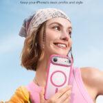 Coque MagSafe ESR Classic Hybrid HaloLock Kickstand pour iPhone Air - Frosted Pink – Image 5