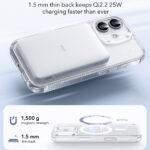 Coque MagSafe ESR Classic Hybrid HaloLock pour iPhone 17 - Clear Shimmer – Image 4