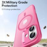 Coque MagSafe ESR Classic Hybrid HaloLock pour iPhone 17 - Frosted Pink – Image 5