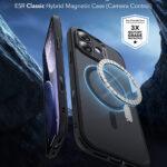 Coque MagSafe ESR Classic Hybrid HaloLock pour iPhone 17 - Frosted Black – Image 4