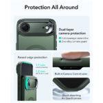 Coque MagSafe ESR Classic Hybrid HaloLock Kickstand pour iPhone Air - Frosted Green – Image 4