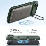 Coque MagSafe ESR Classic Hybrid HaloLock Kickstand pour iPhone Air - Frosted Green – Image 3
