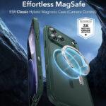 Coque MagSafe ESR Classic Hybrid HaloLock pour iPhone 17 Pro - Frosted Green – Image 4