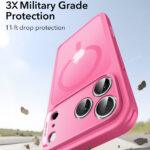 Coque MagSafe ESR Classic Hybrid HaloLock pour iPhone 17 Pro - Frosted Pink – Image 4