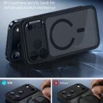 Coque MagSafe ESR Classic Hybrid HaloLock pour iPhone 17 Pro - Frosted Black – Image 6