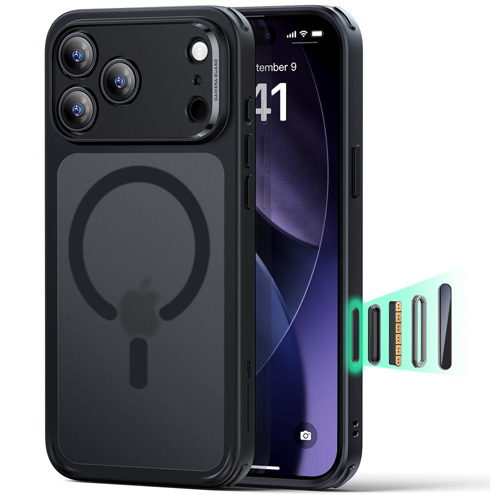 2477497 Coque MagSafe ESR Classic Hybrid HaloLock pour iPhone 17 Pro Max - Frosted Black – Image 1