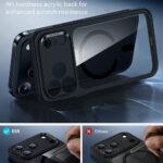 Coque MagSafe ESR Classic Hybrid HaloLock pour iPhone 17 Pro - Clear Black – Image 6