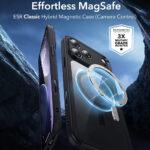 Coque MagSafe ESR Classic Hybrid HaloLock pour iPhone 17 Pro Max - Clear Black – Image 3